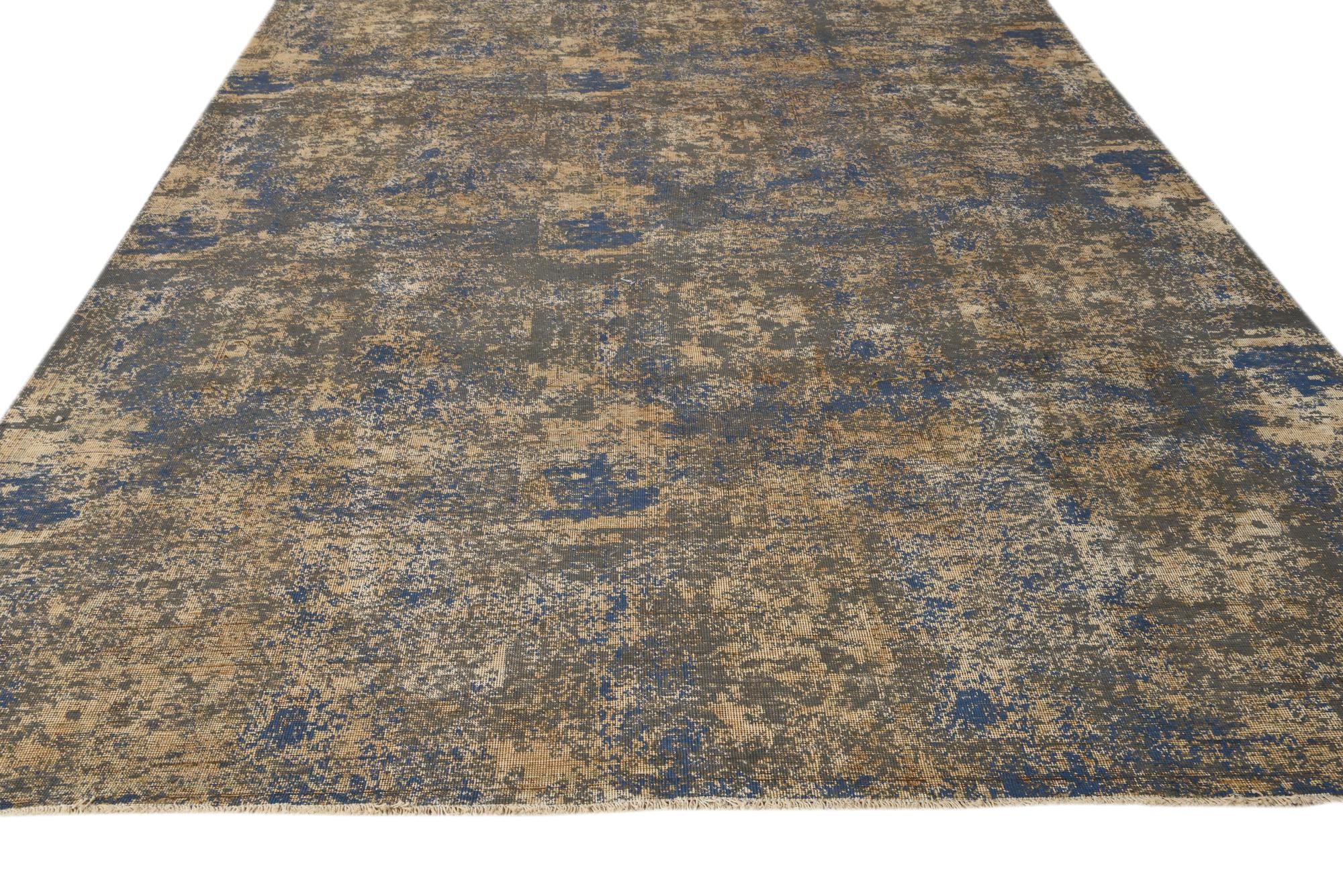 7' 10 x 10' 9 Hand Knotted Ultra Vintage Persian Wool Rug