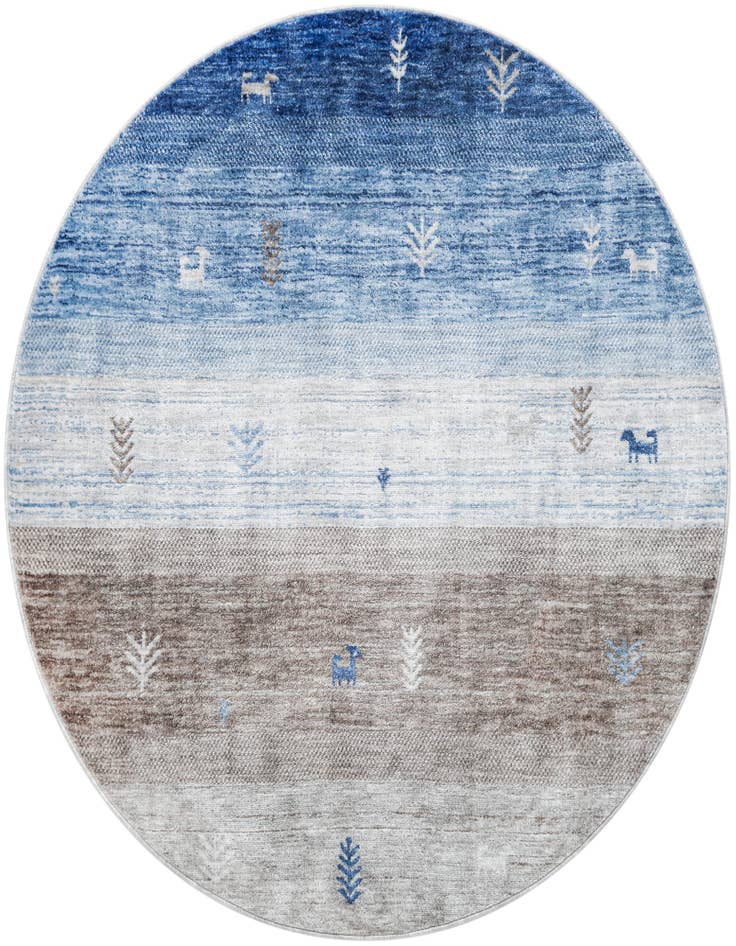 Detail image of 5' 3 x 5' 3 Gabbeh Round Rug