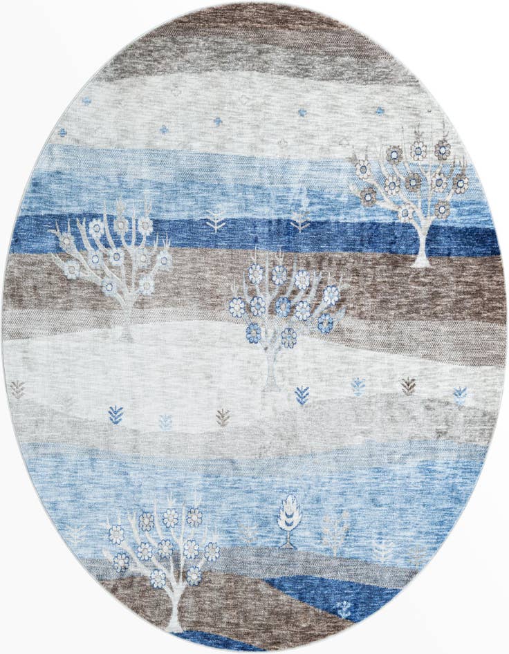 Detail image of 7' 10 x 7' 10 Gabbeh Round Rug