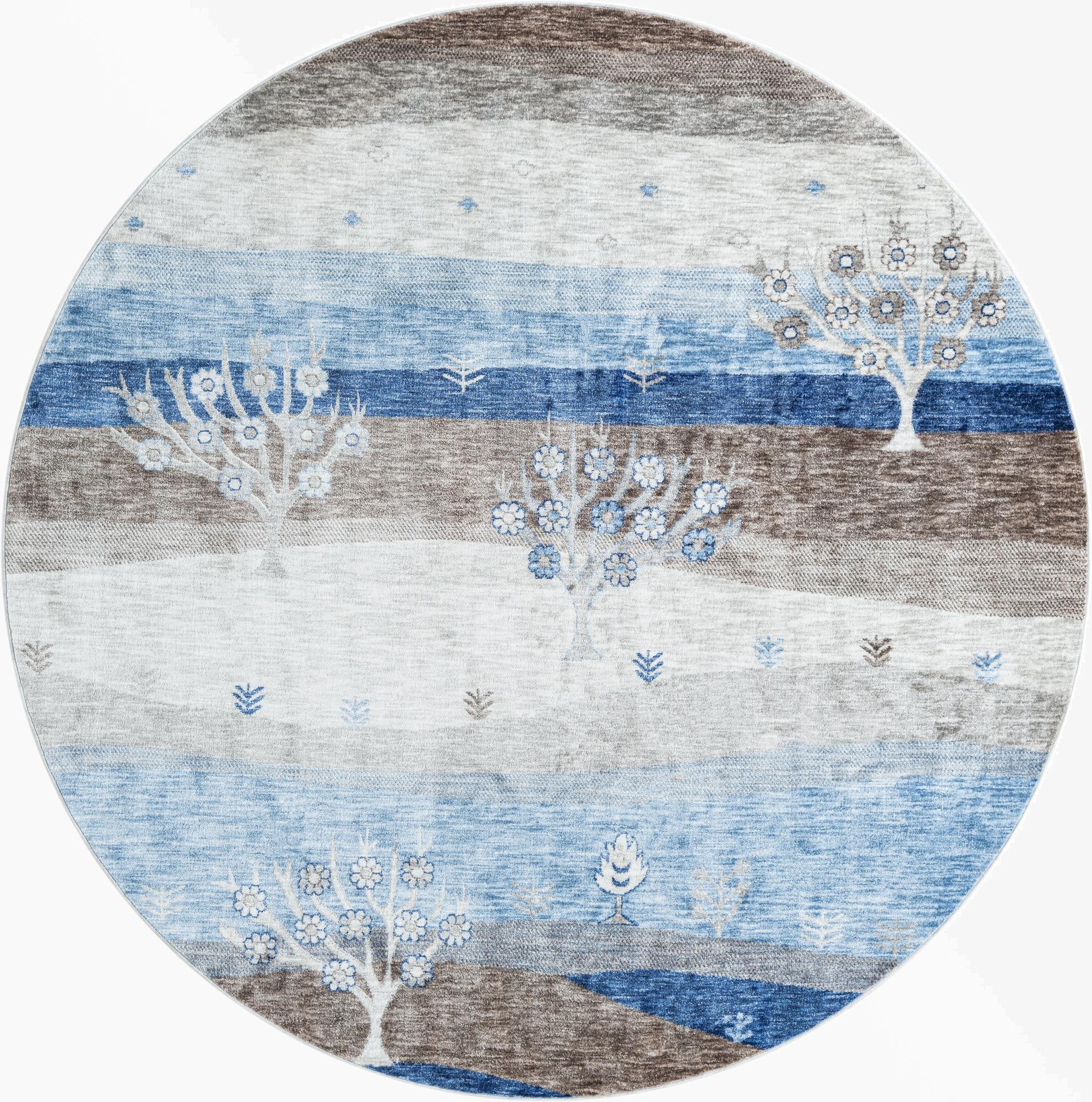 7' 10 x 7' 10 Gabbeh Round Rug