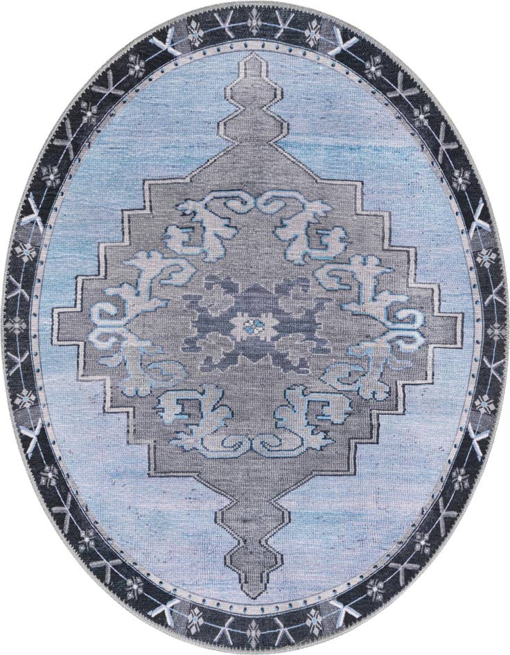 Detail image of 3' 6 x 3' 6 Washable Timeless Round Rug