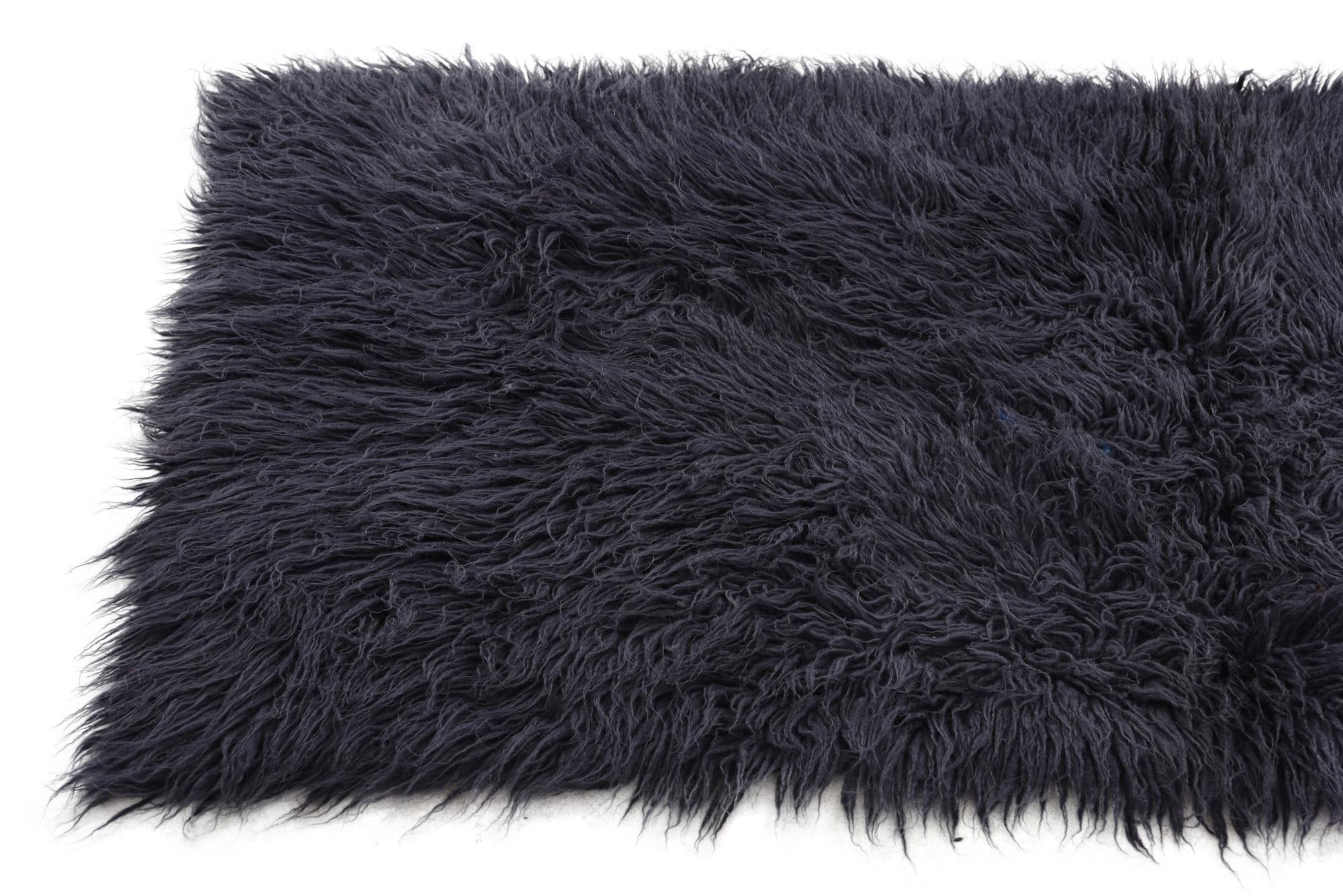 2' 1 x 4' 6 Hand Knotted Moroccan Wool Runner Rug