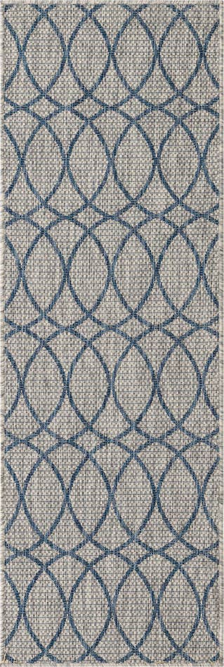Detail image of 2' x 6' Easy-Clean Lattice Indoor / Outdoor Runner Rug