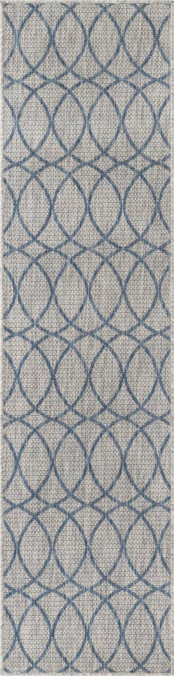 Detail image of 2' x 7' 10 Easy-Clean Trellis Indoor / Outdoor Runner Rug