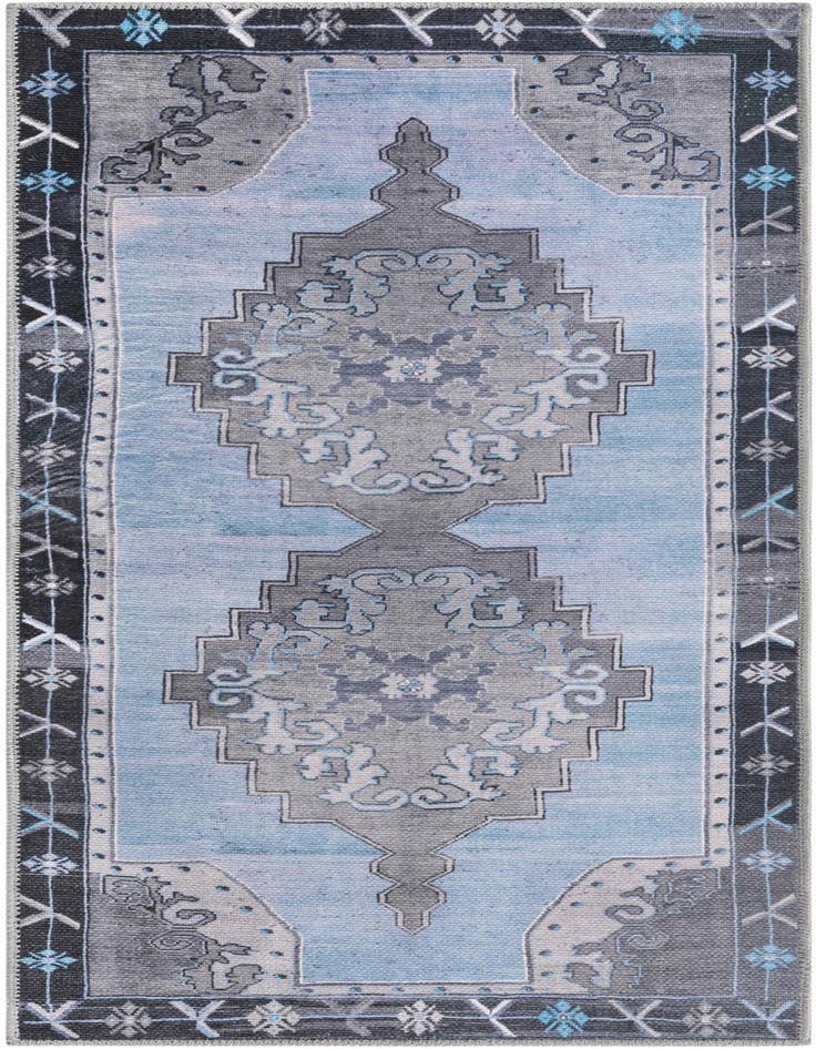 Detail image of 2' x 5' 3 Washable Timeless Runner Rug