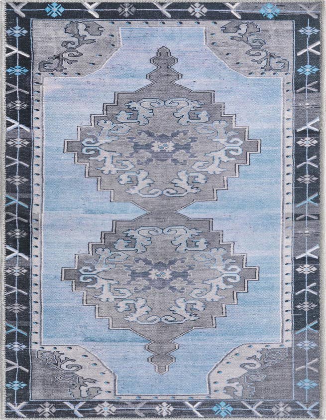Detail image of 2' x 6' Washable Timeless Runner Rug