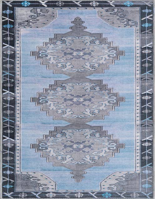 Detail image of 2' 6 x 10' Washable Timeless Runner Rug