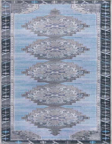 Detail image of 2' 6 x 14' Washable Timeless Runner Rug