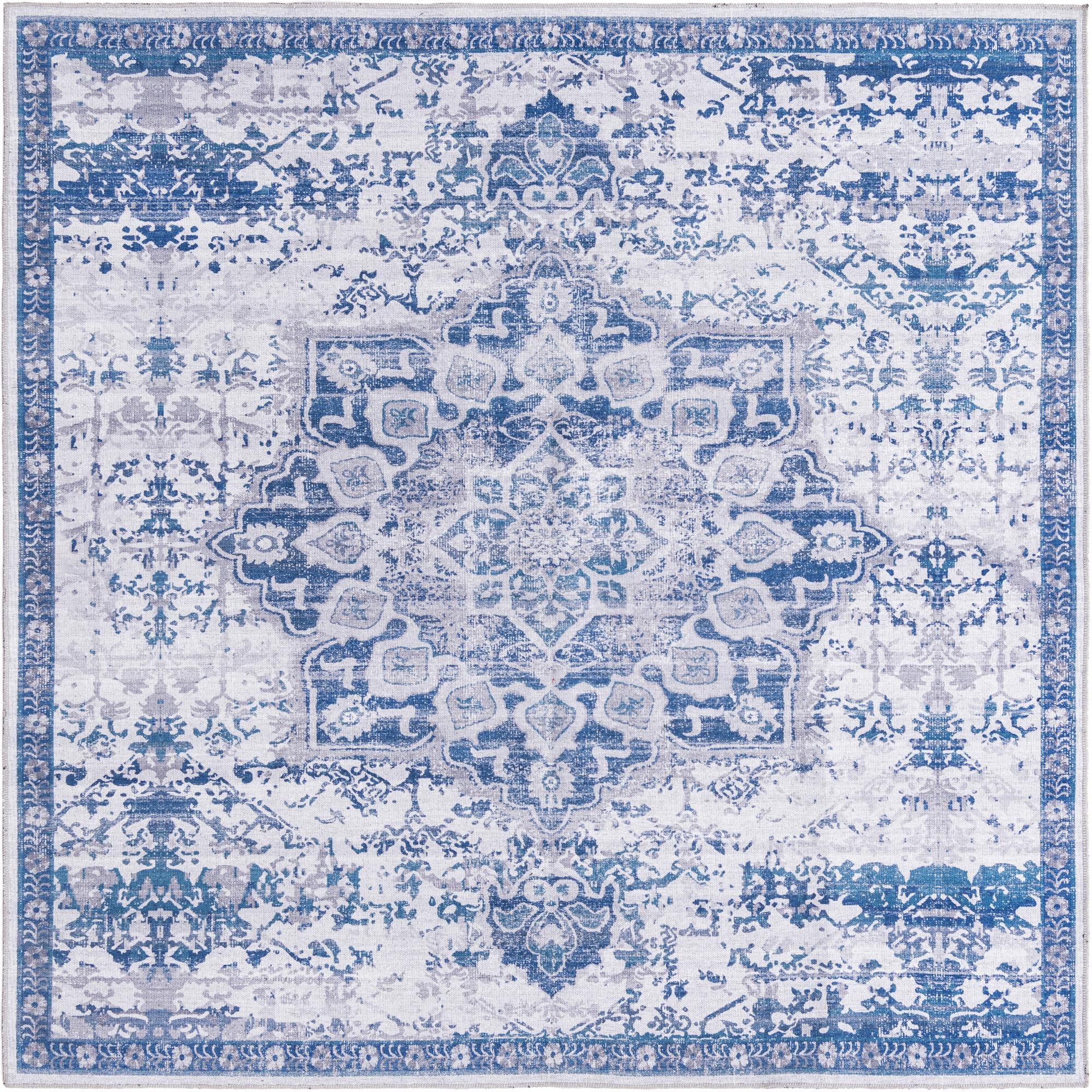 7' 3 x 7' 3 Washable Francesca Square Rug