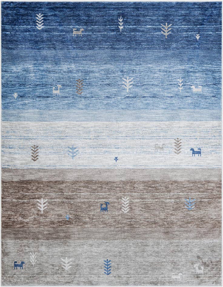 Detail image of 7' 10 x 7' 10 Gabbeh Square Rug