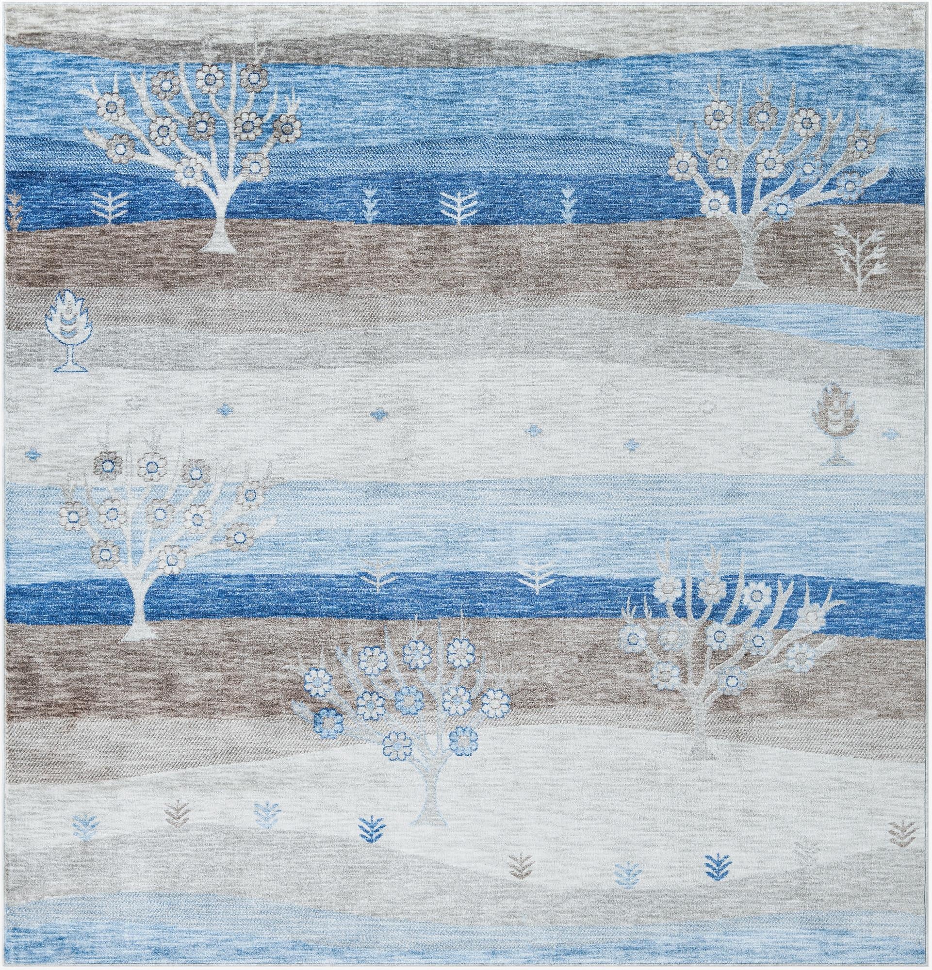 7' 10 x 7' 10 Gabbeh Square Rug