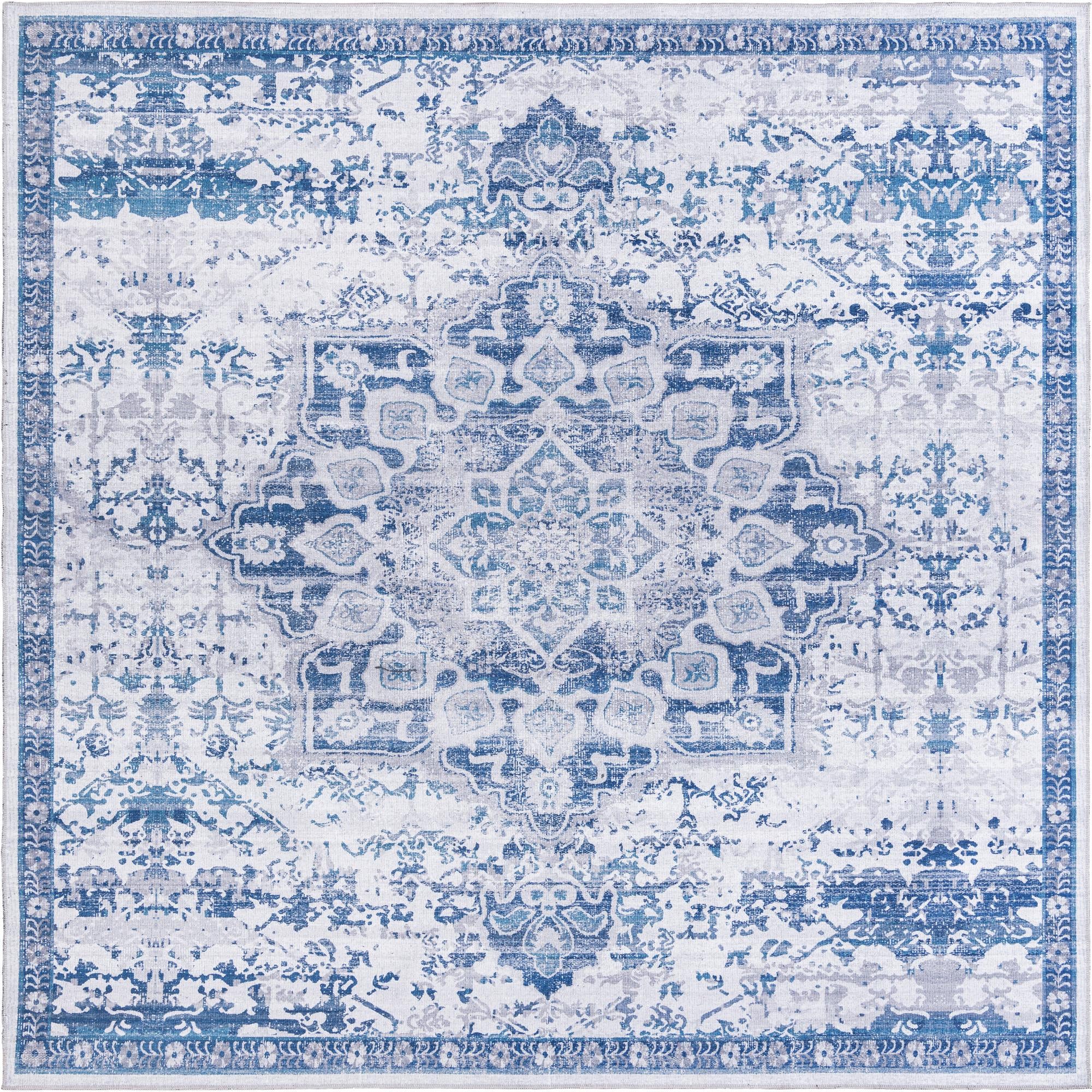 10' 6 x 10' 6 Washable Renaissance Square Rug