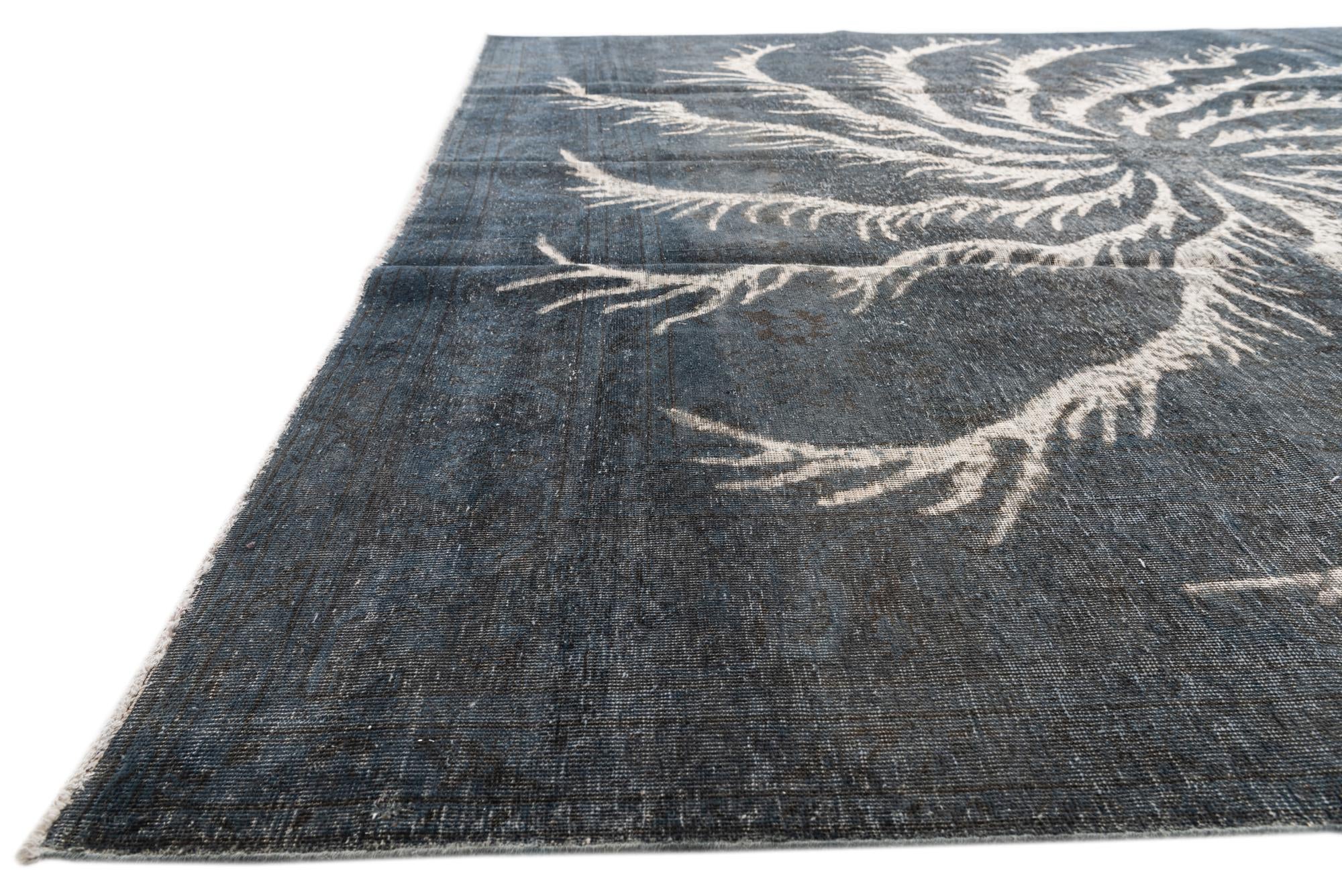 9' 5 x 10' Hand Knotted Ultra Vintage Persian Wool Square Rug