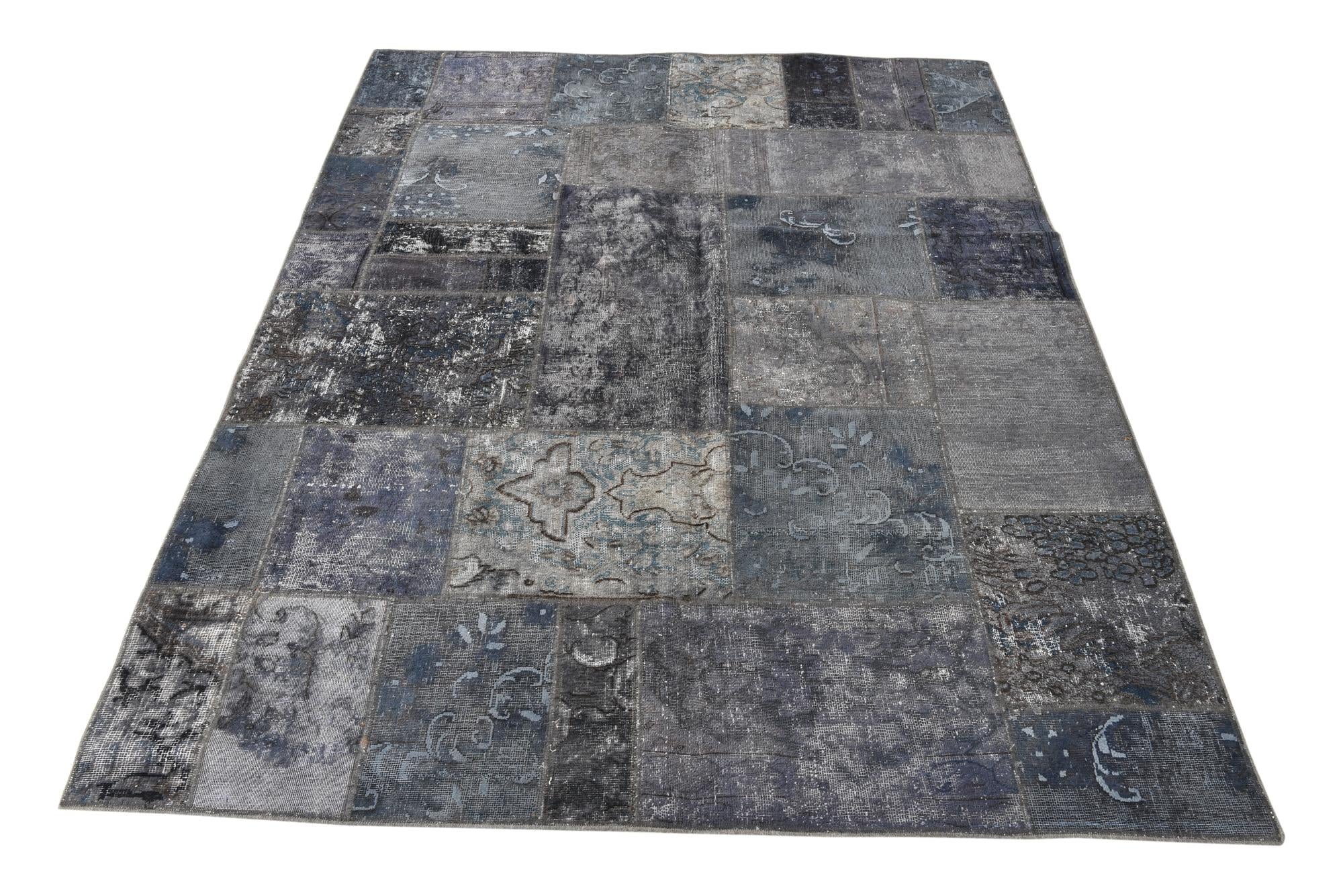 5' x 6' 7 Hand Knotted Ultra Vintage Persian Wool Square Rug