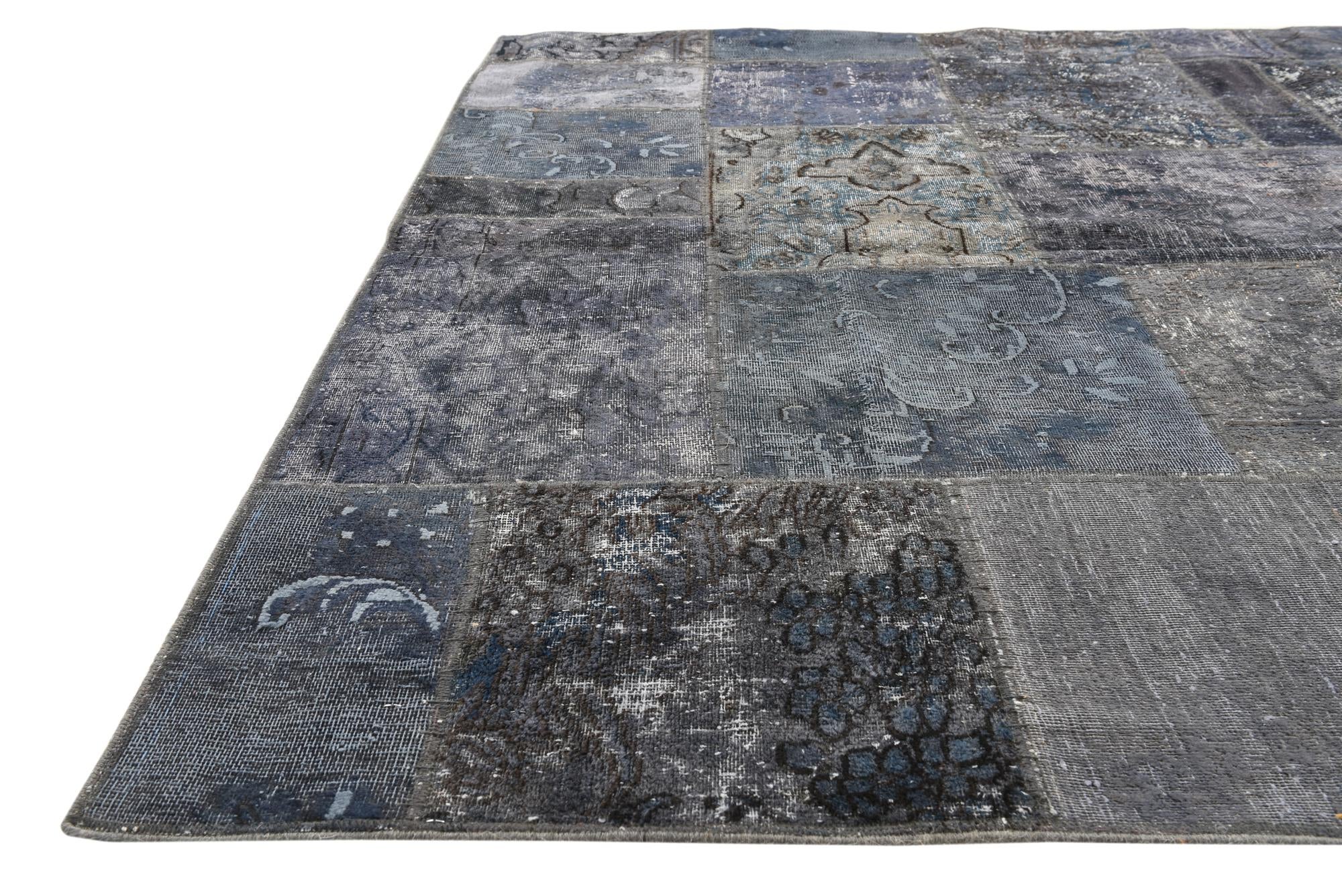 5' x 6' 7 Hand Knotted Ultra Vintage Persian Wool Square Rug