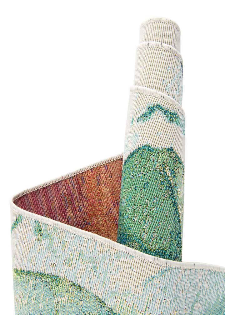 7' 10 x 10' Easy-Clean Botanical Indoor / Outdoor Rug