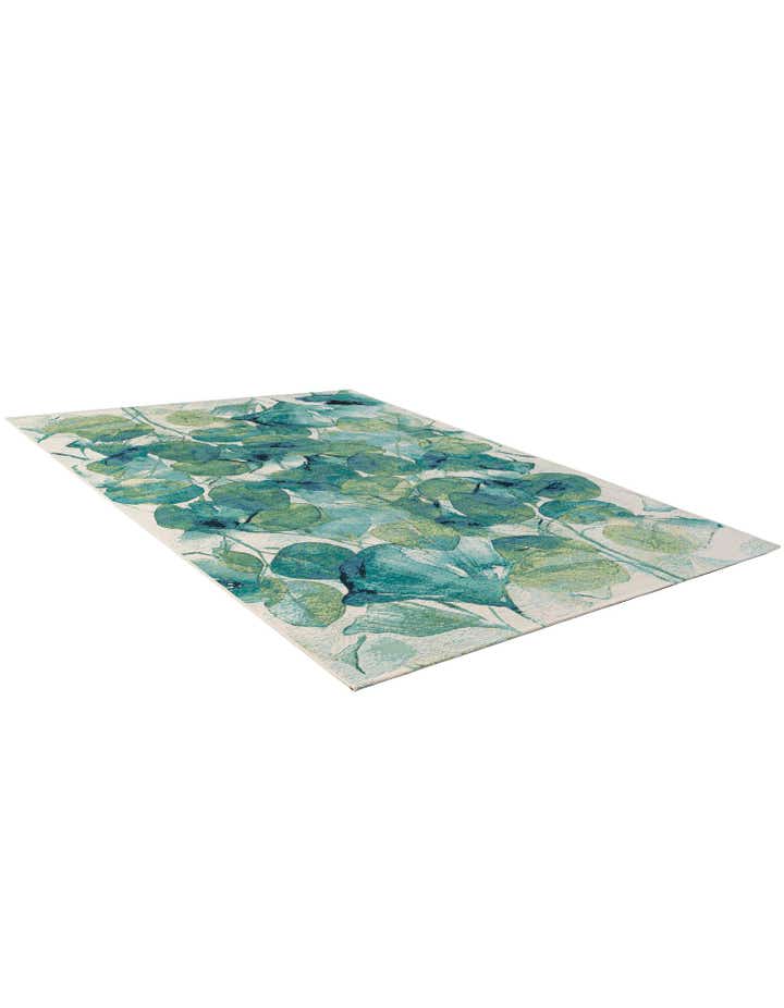 7' x 10' Easy-Clean Botanical Indoor / Outdoor Rug