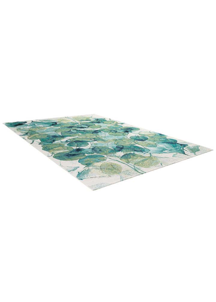 7' 10 x 11' Easy-Clean Botanical Indoor / Outdoor Rug