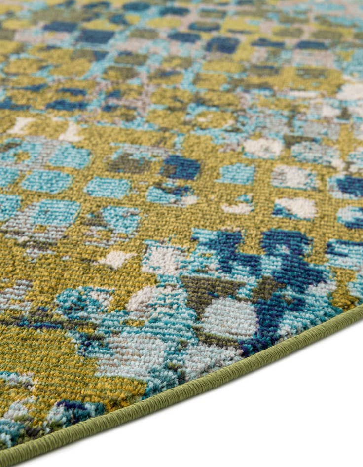 Detail image of 8' x 8'  Washable Spectrum Round Rug