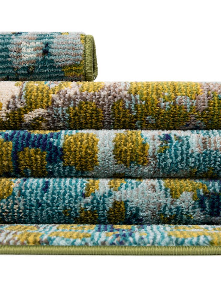 Detail image of 6' x 6' Washable Theia Round Rug