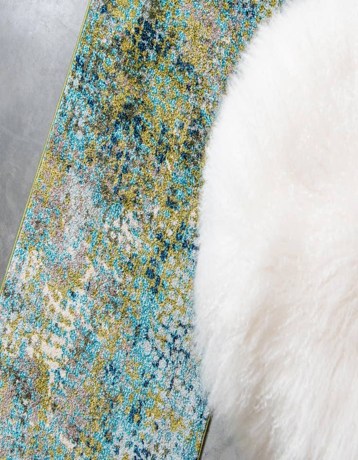 Detail image of 2' 2 x 6' 7  Washable Spectrum Runner Rug