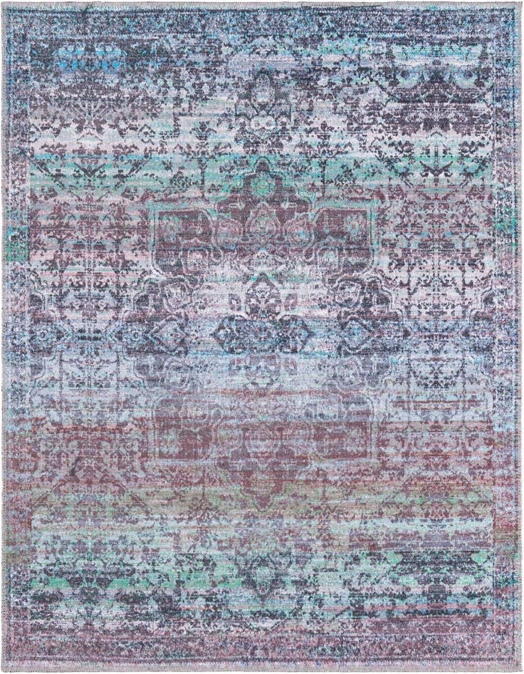 Detail image of 5' 3 x 5' 3 Washable Francesca Square Rug