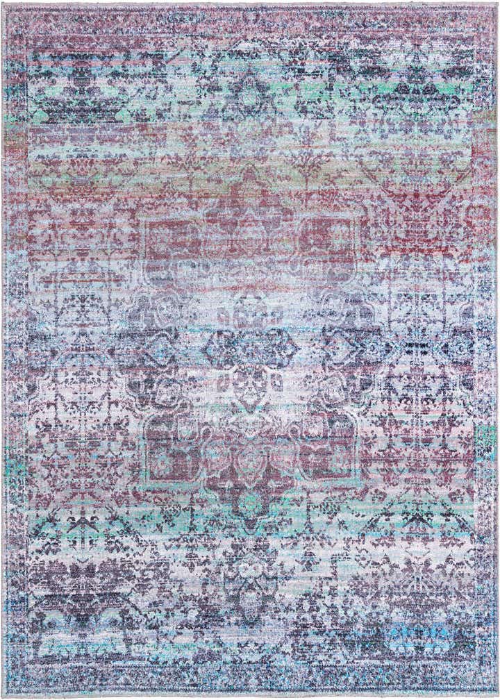 7' 3 x 7' 3 Washable Renaissance Square Rug
