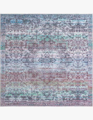 7' 10 x 7' 10 Washable Renaissance Square Rug
