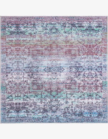 7' 3 x 7' 3 Washable Renaissance Square Rug