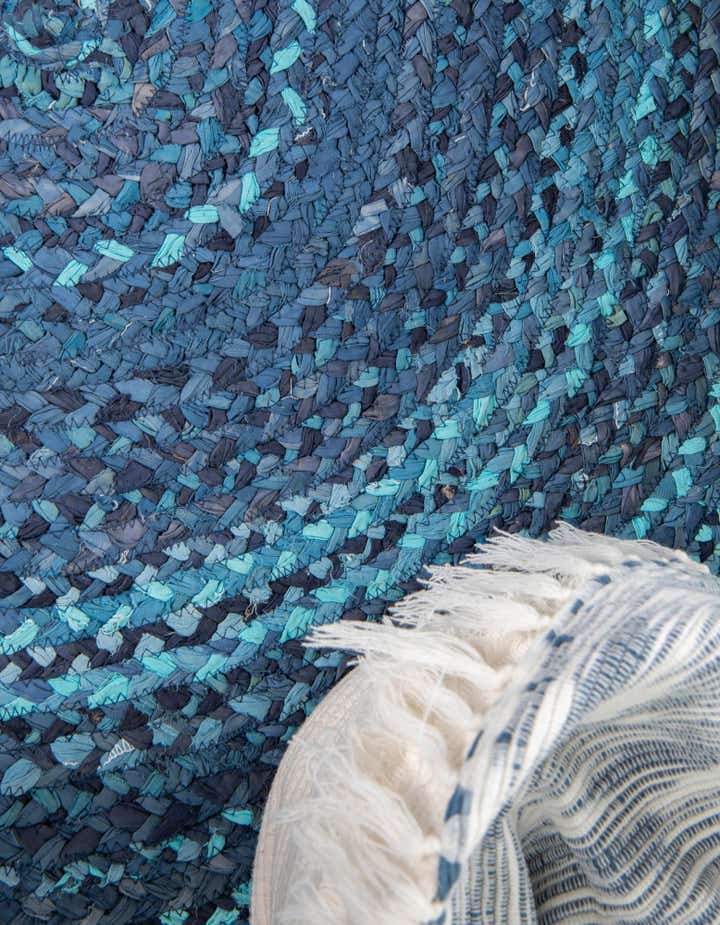 2' 2 x 3' 7 Handmade Braided Chindi Hearth Rug