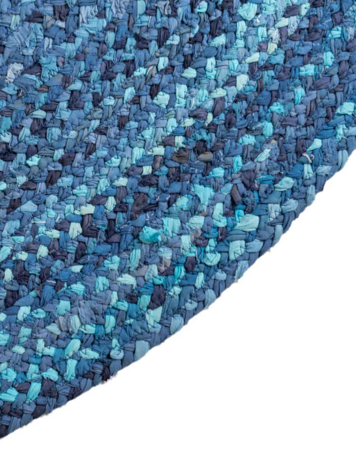 2' 2 x 3' 7 Handmade Braided Chindi Hearth Rug