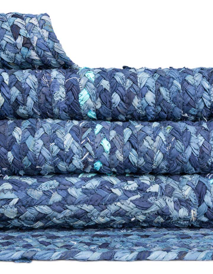 2' 2 x 3' 7 Handmade Braided Chindi Hearth Rug