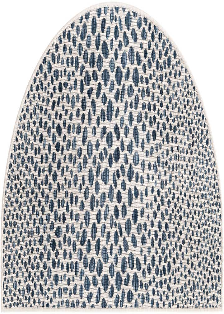 2' 7 x 4' Easy-Clean Jill Zarin Cape Town Indoor / Outdoor Hearth Rug