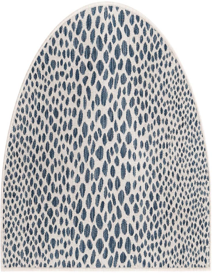 Detail image of 2' 7 x 4' Easy-Clean Jill Zarin Cape Town Indoor / Outdoor Hearth Rug