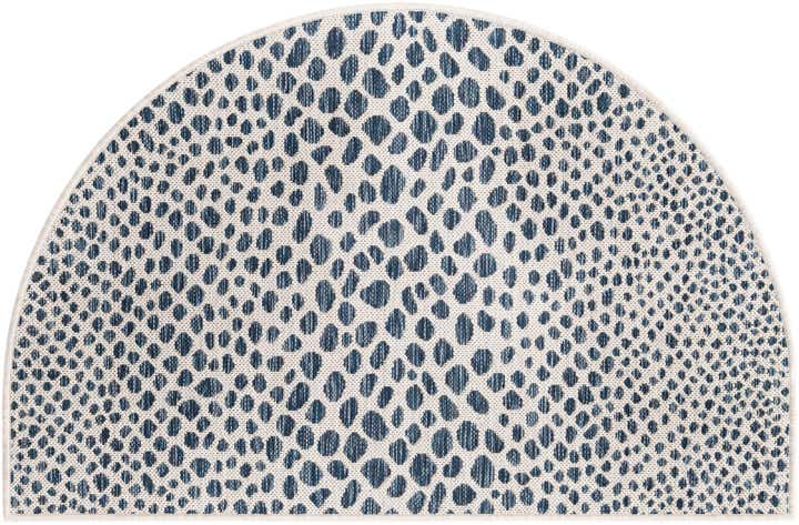 2' 7 x 4' Easy-Clean Jill Zarin Cape Town Indoor / Outdoor Hearth Rug