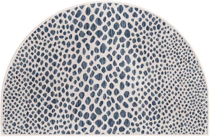 Detail image of 2' 7 x 4' Easy-Clean Jill Zarin Cape Town Indoor / Outdoor Hearth Rug
