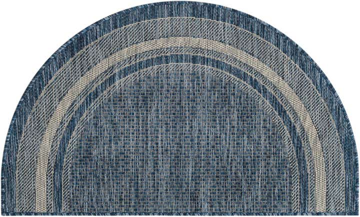 2' 2 x 3' 7 Easy-Clean Border Indoor / Outdoor Hearth Rug