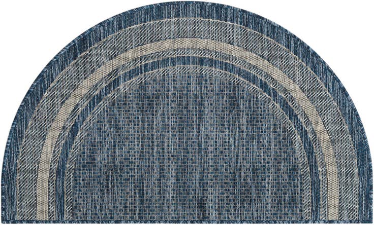 Detail image of 2' 2 x 3' 7 Easy-Clean Border Indoor / Outdoor Hearth Rug