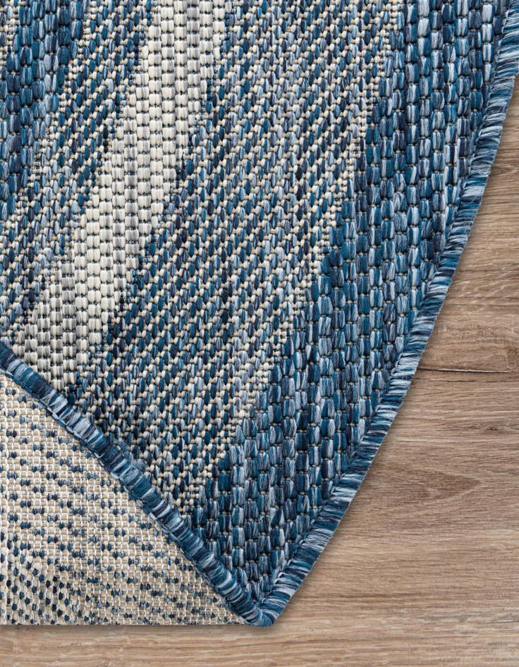 Detail image of 3' x 6'  Washable Border Indoor / Outdoor Hearth Rug
