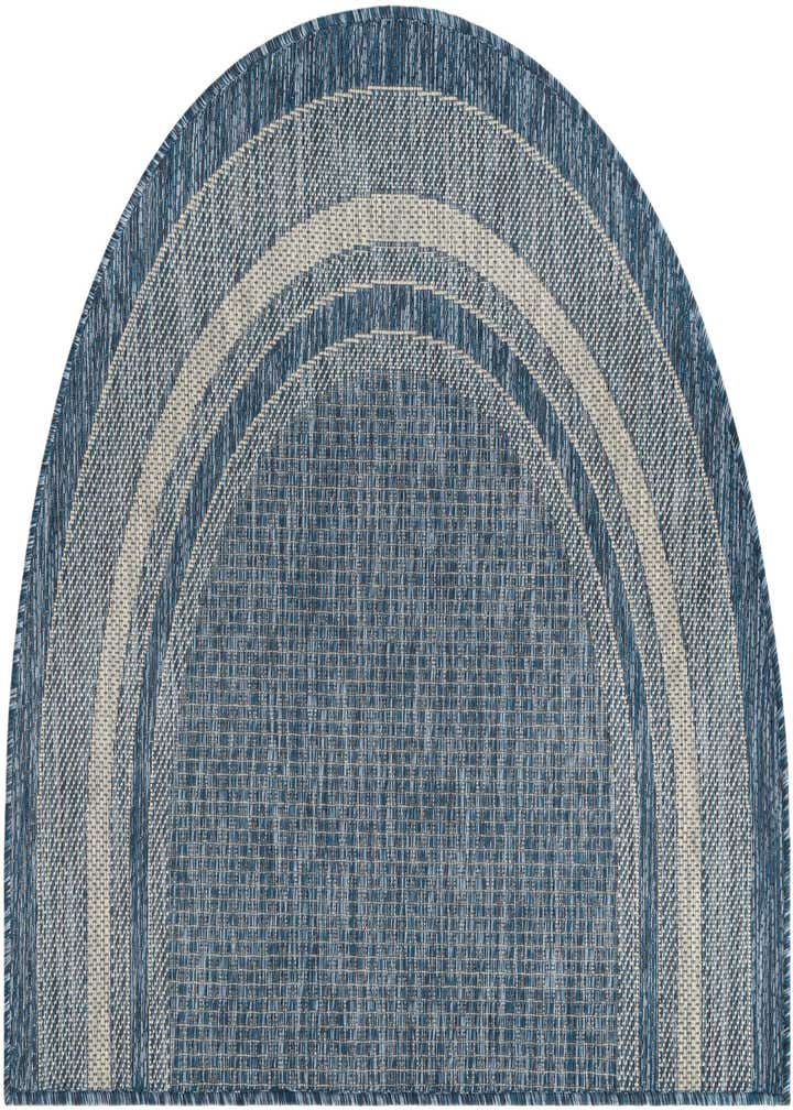 2' 7 x 4' Easy-Clean Border Indoor / Outdoor Hearth Rug
