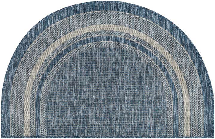 2' 7 x 4' Easy-Clean Border Indoor / Outdoor Hearth Rug
