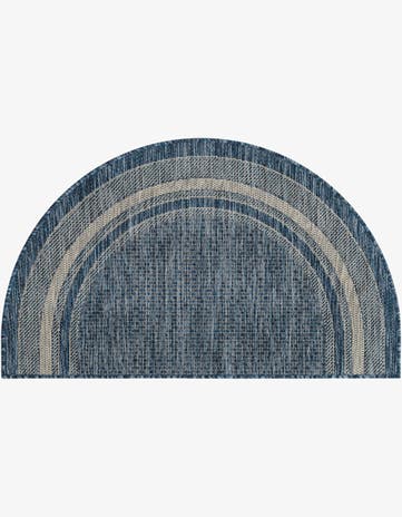 2' 2 x 3' 7 Easy-Clean Border Indoor / Outdoor Hearth Rug