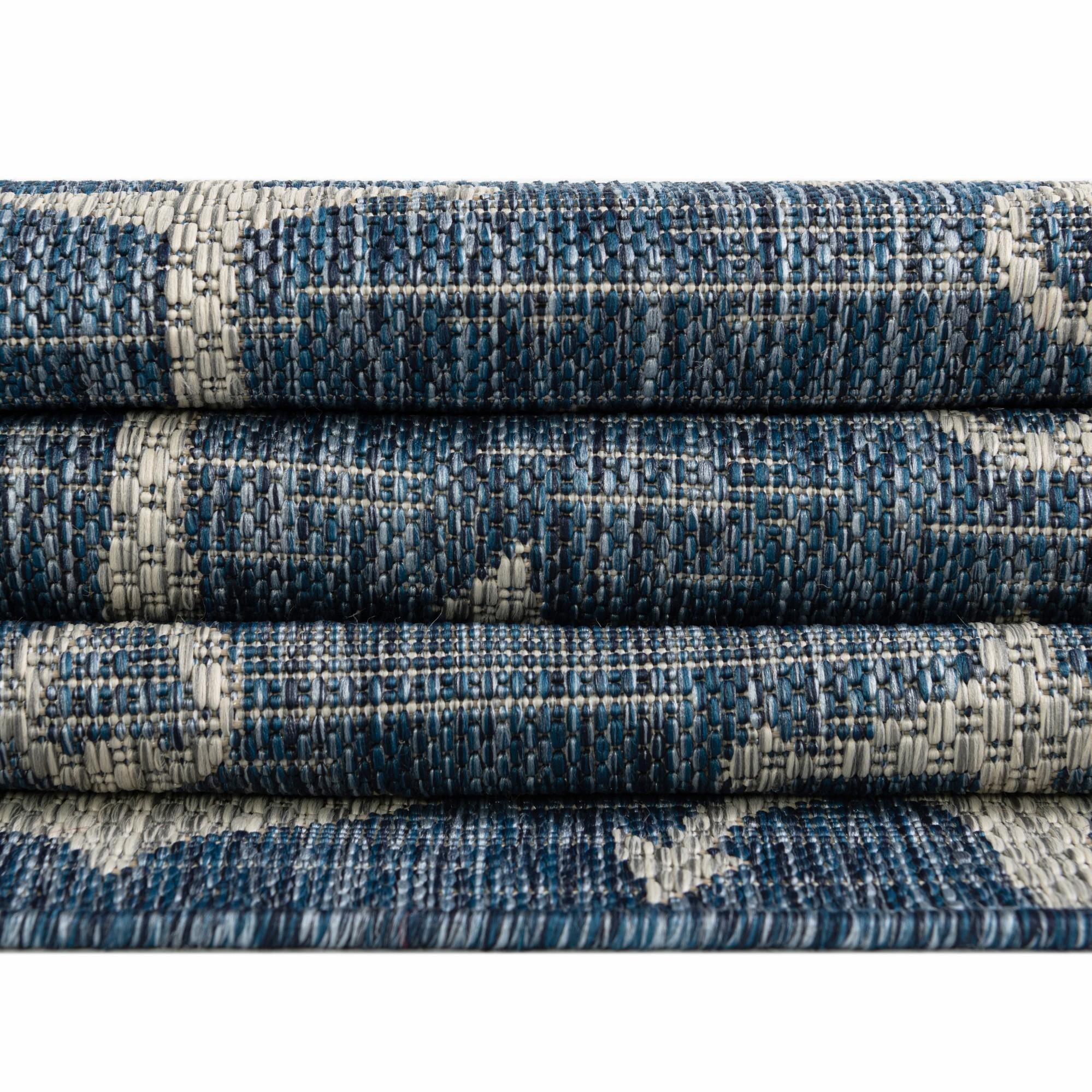 3' x 6' Easy-Clean Coastal Indoor / Outdoor Hearth Rug