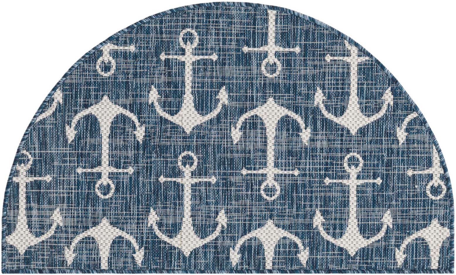 2' 2 x 3' 7 Easy-Clean Coastal Indoor / Outdoor Hearth Rug