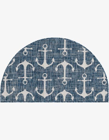 2' 2 x 3' 7 Easy-Clean Coastal Indoor / Outdoor Hearth Rug