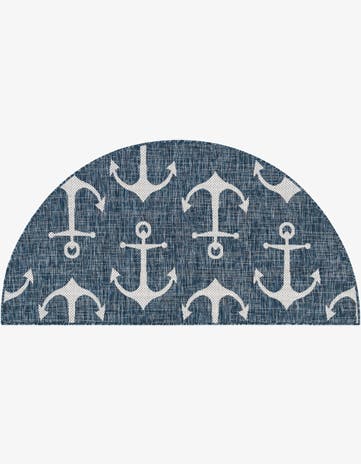 3' x 6' Easy-Clean Coastal Indoor / Outdoor Hearth Rug