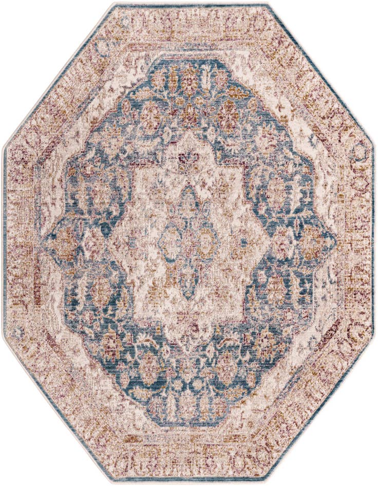 Detail image of 5' 3 x 5' 3 Deepa Octagon Rug