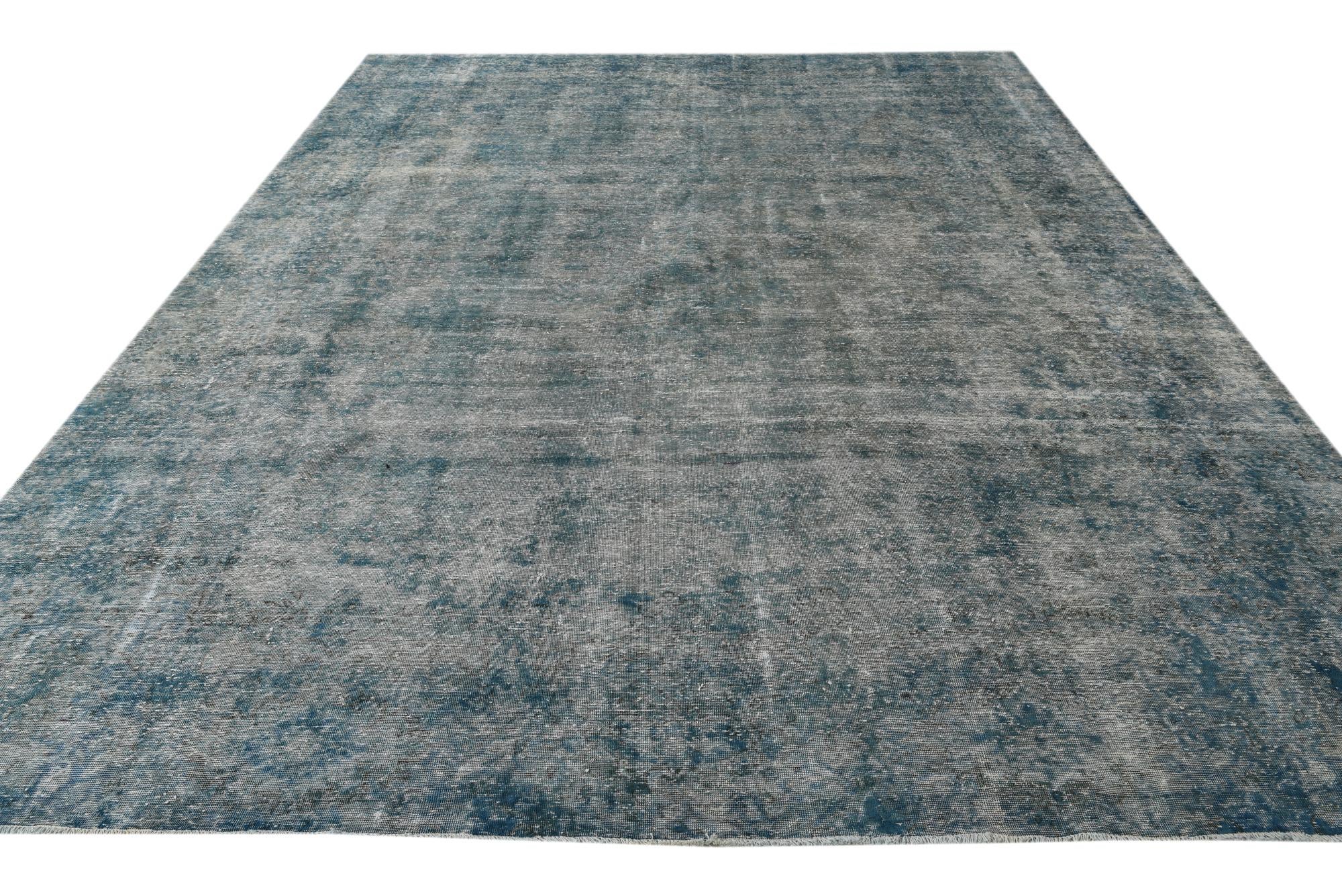 9' 3 x 12' 8 Hand Knotted Ultra Vintage Persian Wool Rug