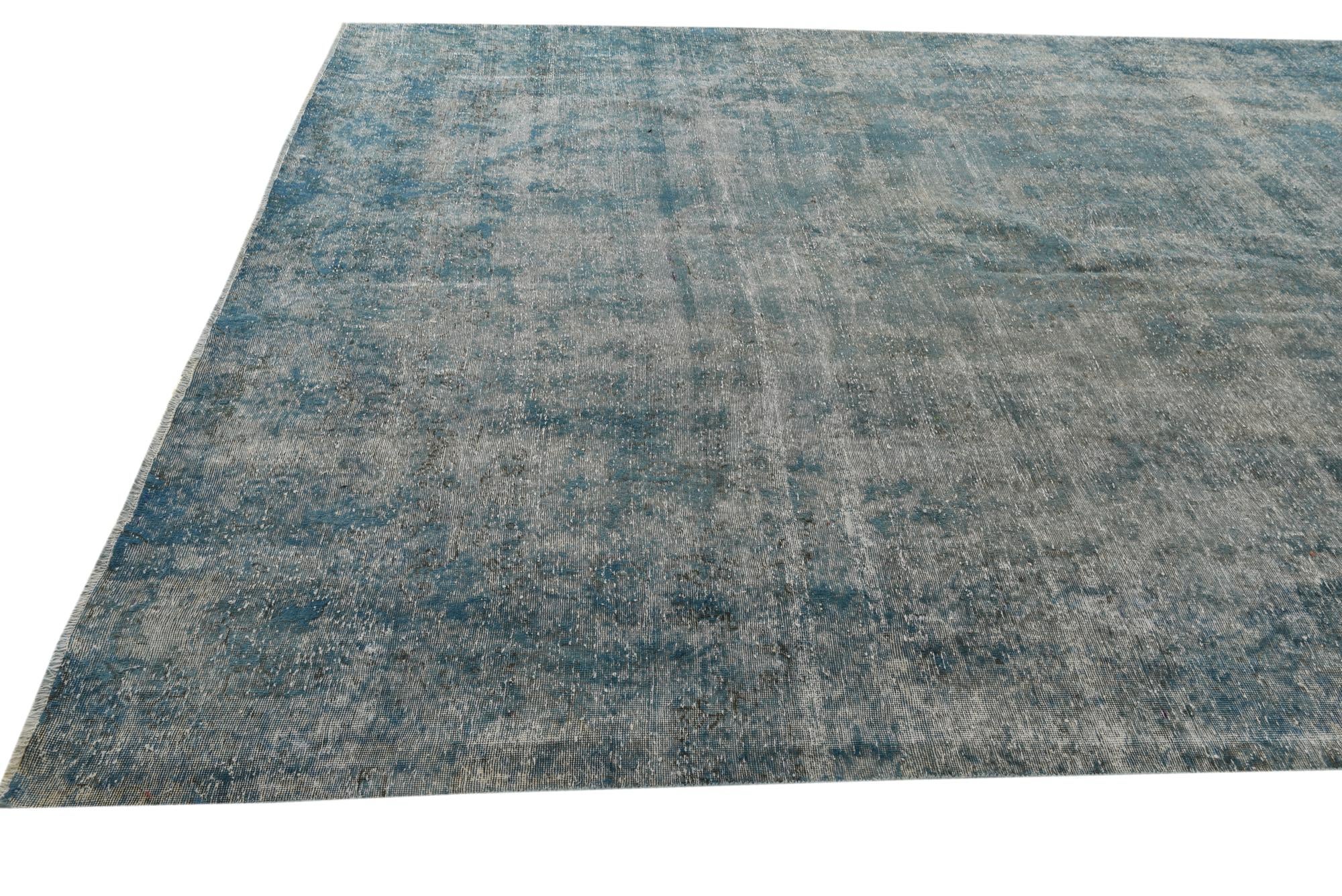 9' 3 x 12' 8 Hand Knotted Ultra Vintage Persian Wool Rug