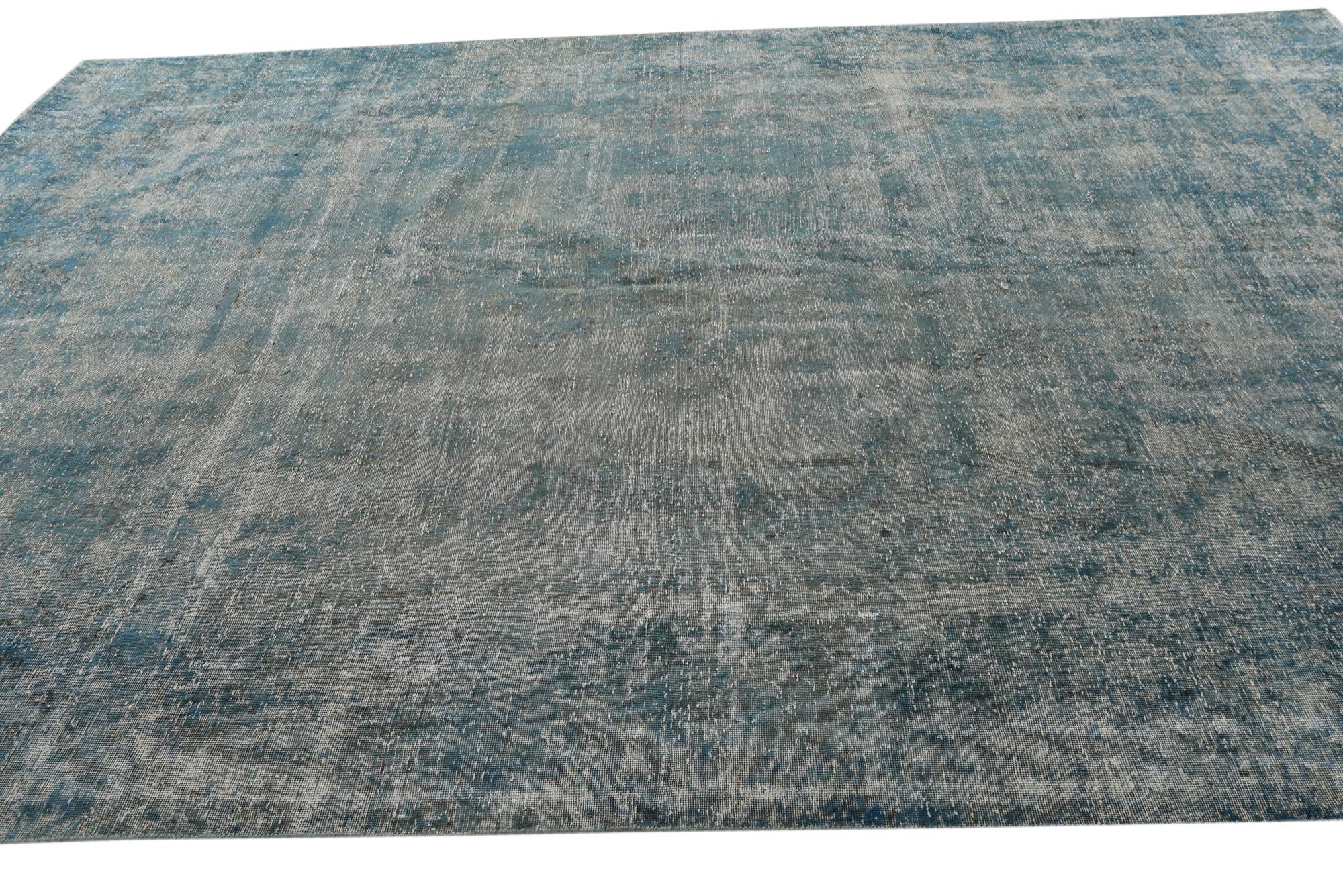9' 3 x 12' 8 Hand Knotted Ultra Vintage Persian Wool Rug